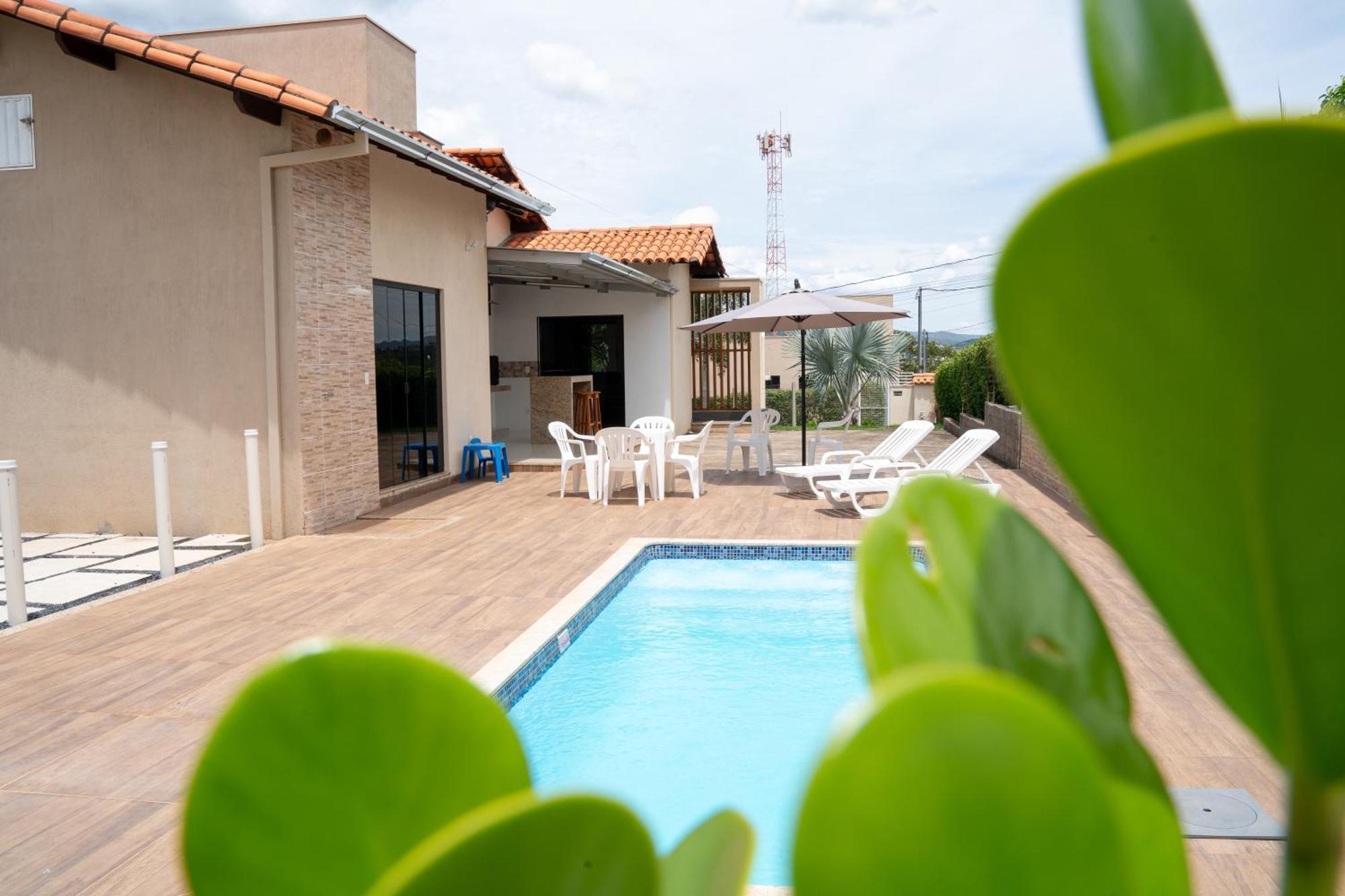 Casa Com Piscina Vista Para Lago, 03 Quartos Confortaveis Capitólio Exteriér fotografie